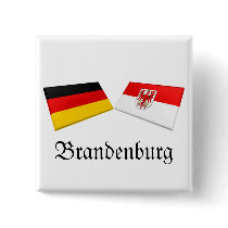 Brandenburg, Germany Flag Tiles buttons