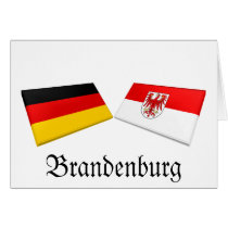 Brandenburg, Germany Flag Tiles cards by Vexillophile Brandenburg, Germany Flag Tiles cards