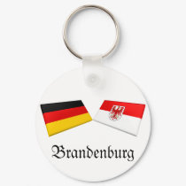 Brandenburg, Germany Flag Tiles keychains by Vexillophile Brandenburg, Germany Flag Tiles keychains