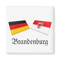 Brandenburg, Germany Flag Tiles magnets by Vexillophile Brandenburg, Germany Flag Tiles magnets