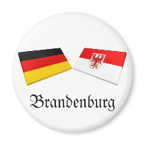 Brandenburg, Germany Flag Tiles magnets by Vexillophile Brandenburg, Germany Flag Tiles magnets