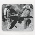 Branding horses with the pitchfork brand mousepads