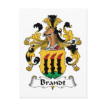 Brandt Family Crest Post Card