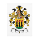 Brandt Family Crest postcards