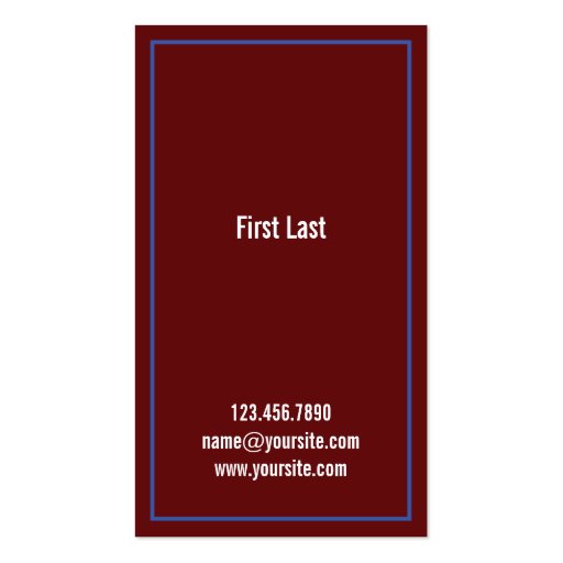 brandy business card template (back side)