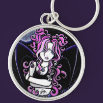 "Brandy" Gothic Pink Tattoo Fairy Keychain