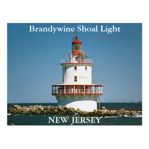 Brandywine Shoal Light, New Jersey Postcard Zazzle
