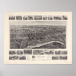 Branford Connecticut 1905 Antique Panoramic Map Posters