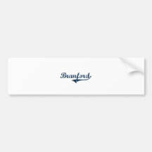 Branford Connecticut Classic Design Bumper Stickers