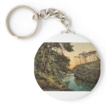 Branksome Chine, Bournemouth, England vintage Phot Keychain
