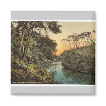Branksome Chine, Bournemouth, England vintage Phot Fridge Magnets