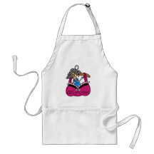 Bras and Wrinkles Humor Aprons