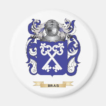 Bras Coat of Arms (Family Crest) Fridge Magnet