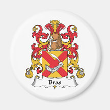 Bras Family Crest Refrigerator Magnet