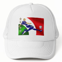 Brasil 2014 futebol calcio Italia Italy flag Mesh Hat