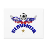 Brasil 2014 futebol Slovenia Soccer fans Slav flag Postcard