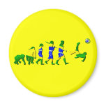 Brasil evolution of soccer football futebol gifts magnets