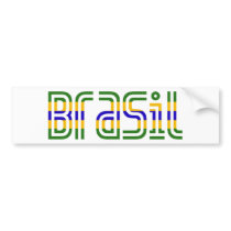Brasil Flag Colors! bumper stickers by angeria Brasil Flag Colors! bumper stickers