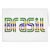 Brasil Flag Colors! cards