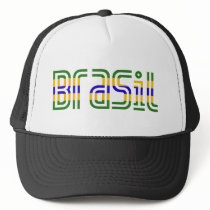 Brasil Flag Colors! hats