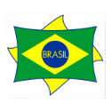 Brasil Flag Poster posters