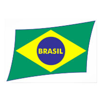 Brasil Flag Poster by Theresa posters