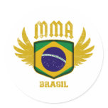 Brasil Round Sticker