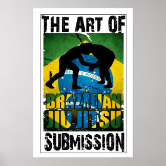 Brasilen@o Jiu JItsu - arte del poster de la