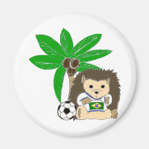 Brasilian HedgeHog Refrigerator Magnets