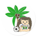 Brasilian HedgeHog stickers