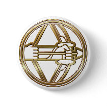Brass and Copper Sagittarius buttons