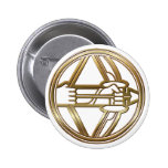 Brass and Copper Sagittarius buttons