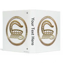 Brass and Copper Scorpio Zodiac Astrology 3 Ring Binder