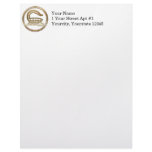 Brass and Copper Scorpio Zodiac Astrology Custom Letterhead