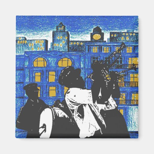 Brass Band, New Orleans Fridge Magnets