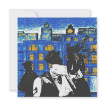 Brass Band, New Orleans Custom Invitations