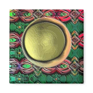 Brass Center Magnet brass moon magnet