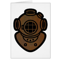 Brass Diving Helmet Cards