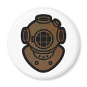Brass Diving Helmet magnets