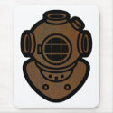 Brass Diving Helmet mousepads