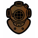 Brass Diving Helmet t-shirts