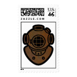 Brass Diving Helmet Stamp