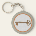 Brass Key Keychain