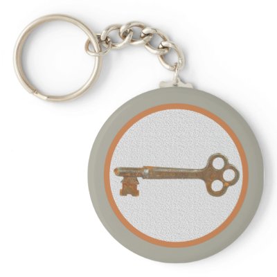 Brass Key Keychain by sagart1952