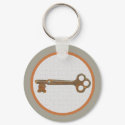 Brass Key Keychain