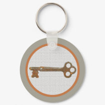 Brass Key Keychain