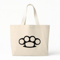 Brass Knuckle Duster Tote Bags