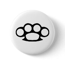 Brass Knuckle Duster Pinback Buttons
