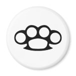Brass Knuckle Duster Refrigerator Magnet