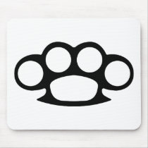 Brass Knuckle Duster Mousepads